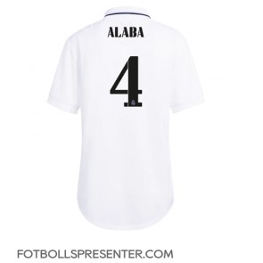 Real Madrid David Alaba #4 Hemma Matchtröja Dam 2022-23 Kortärmad